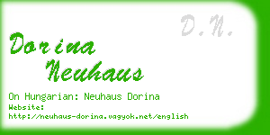 dorina neuhaus business card